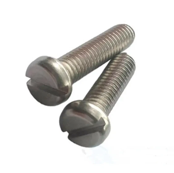 Cheese Head Slotted Machine Screw